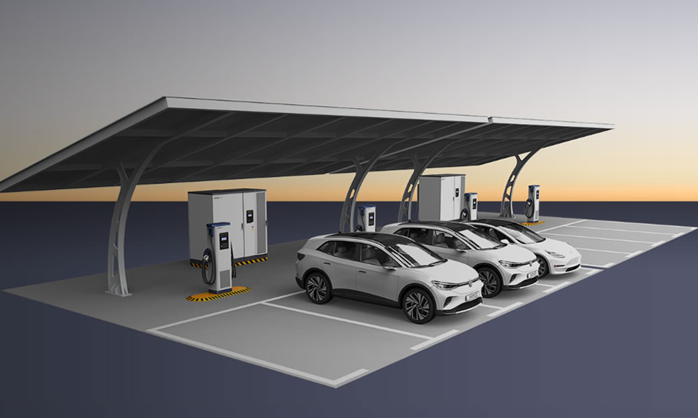 Stations de super charge de stockage d'&eacute;nergie photovolta&iuml;que